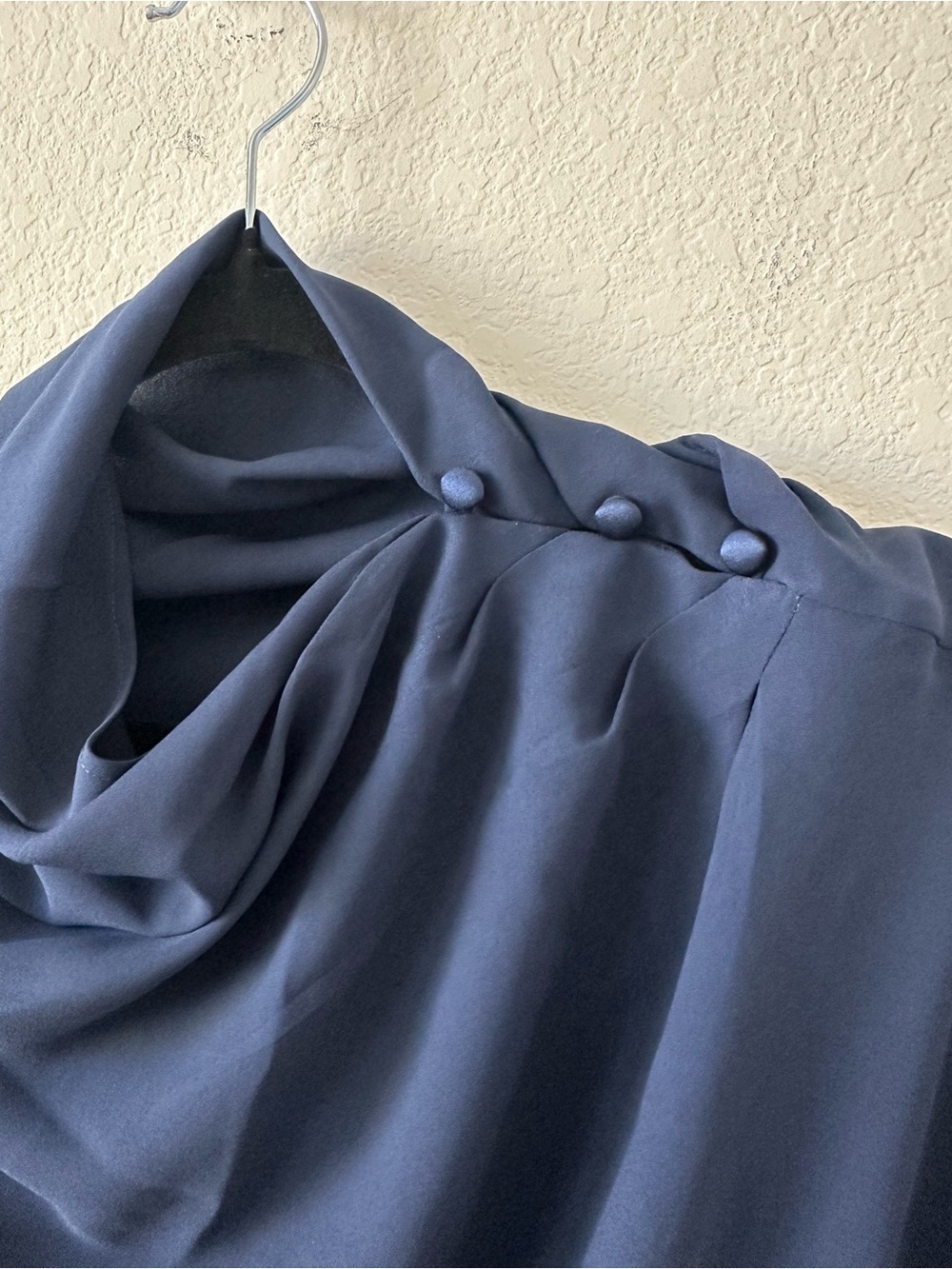 REFORMATION Lilibeth Silk navy Maxi Dress Gown SZ M - Picture 3 of 7